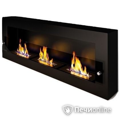 Биокамин ЭкоЛайф Fire Line Glass black burgundy в Чернушке